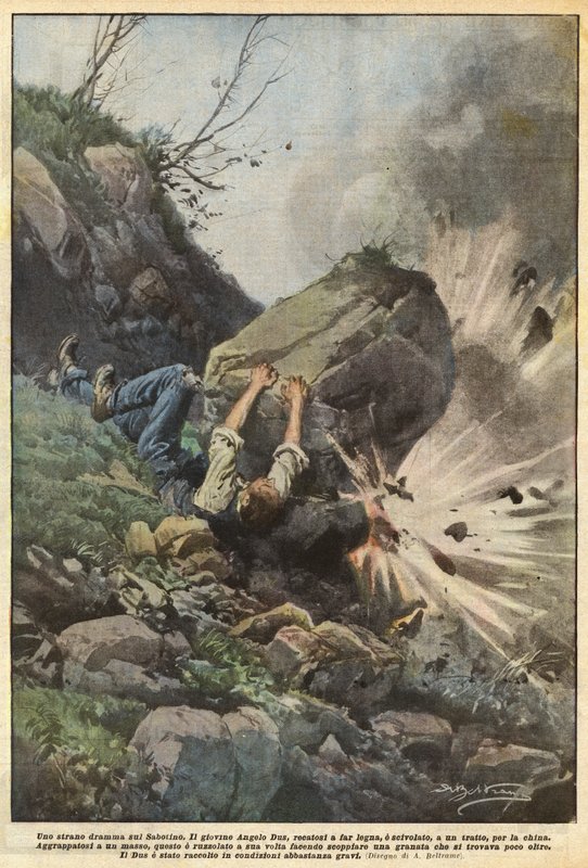 Uno strano dramma sul Sabotino da Achille Beltrame