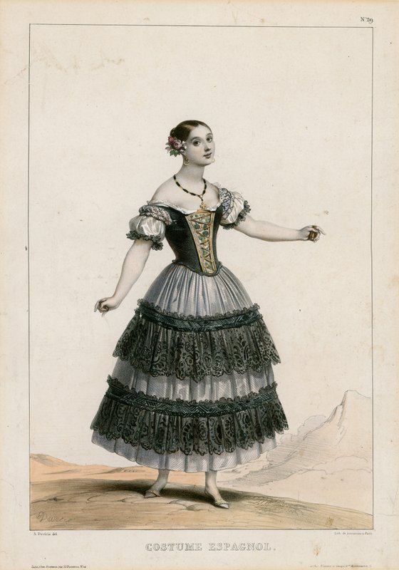 Costume spagnolo da Achille Devéria