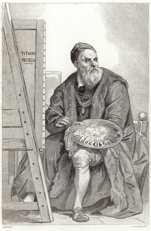 Ritratto di Tiziano da Achille Devéria
