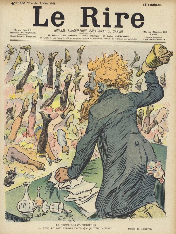 Illustrazione per Le Rire da Adolphe Leon Willette
