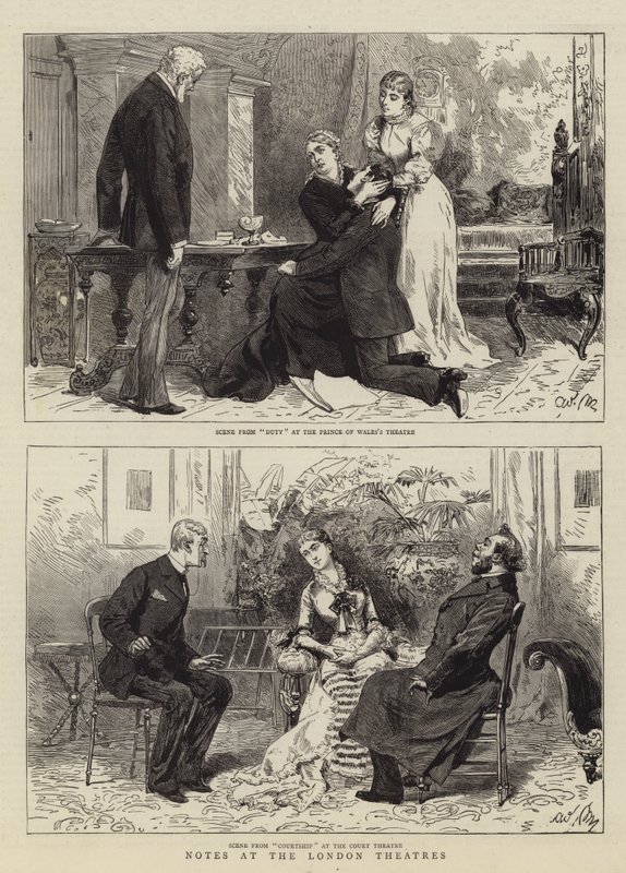Note ai teatri di Londra da Adrien Emmanuel Marie