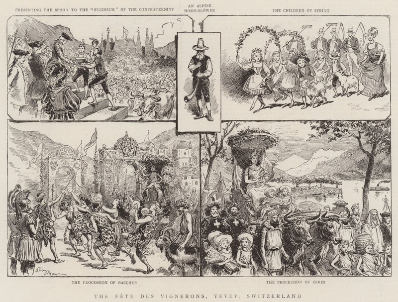 La Festa dei Vignerons, Vevey, Svizzera da Adrien Emmanuel Marie