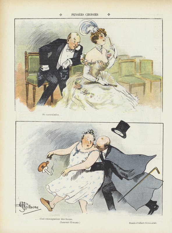 Illustrazione per Le Rire da Albert Guillaume