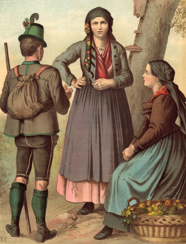 Costume tedesco, Austria, Stiria da Albert Kretschmer