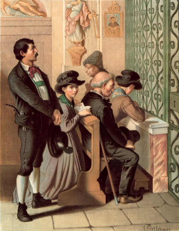 Costume tedesco, Tirolo, Ober-Innthal da Albert Kretschmer