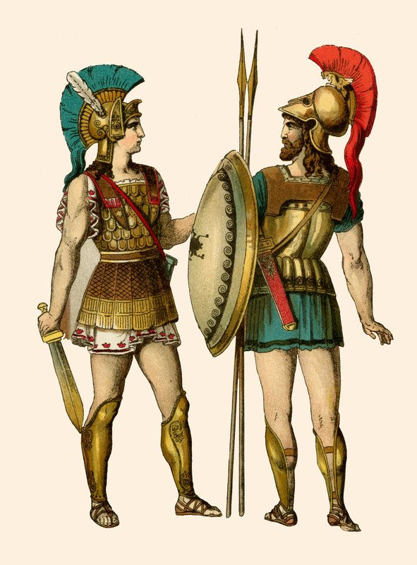 Guerrieri greci da Albert Kretschmer
