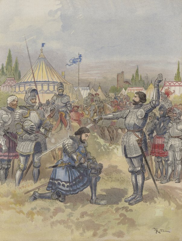 Bayard arma Francesco I cavaliere da Albert Robida
