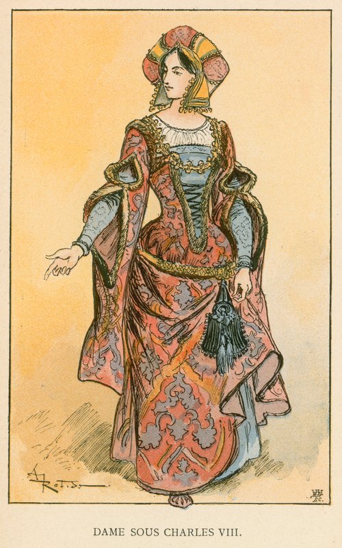 Dame Sous Charles VIII da Albert Robida