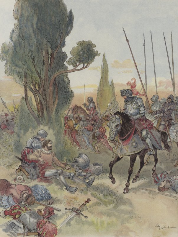 Morte di Bayard da Albert Robida