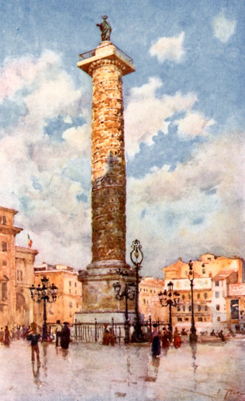 Colonna di Marco Aurelio, Piazza Colonna da Alberto Pisa