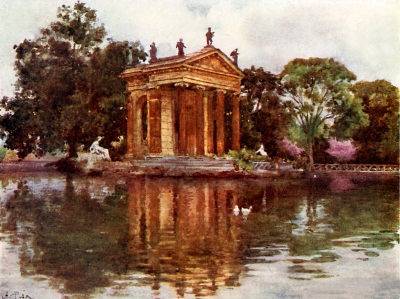 Acqua ornamentale, Villa Borghese da Alberto Pisa