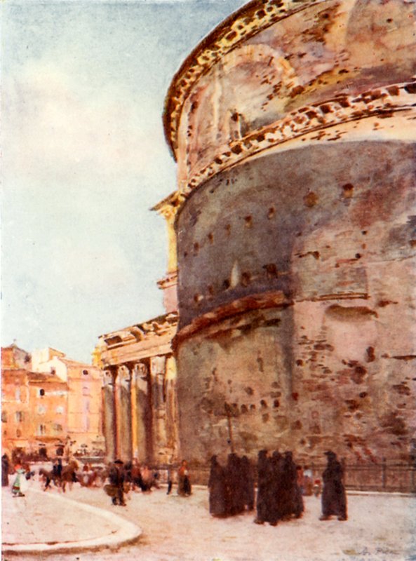 Pantheon, vista laterale da Alberto Pisa