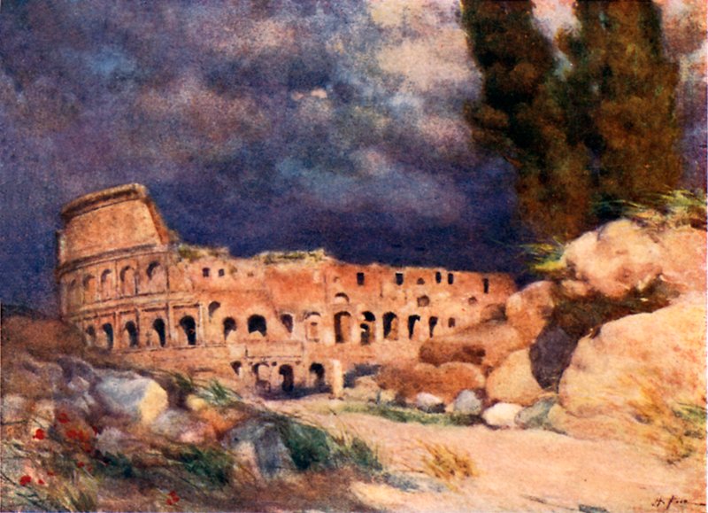 Il Colosseo in una tempesta da Alberto Pisa