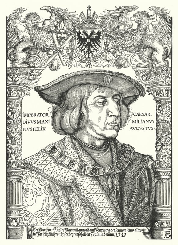 Massimiliano I, Imperatore del Sacro Romano Impero da Albrecht Dürer