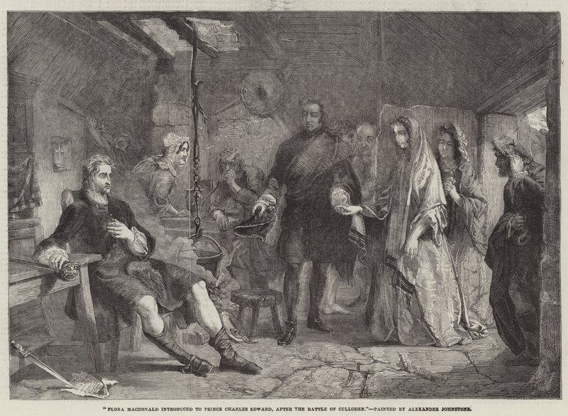 Flora Macdonald presentata al Principe Carlo Edoardo, dopo la Battaglia di Culloden da Alexander Johnston