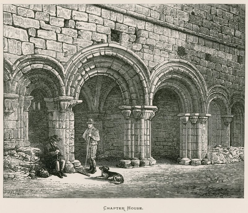 Abbazia di Kirkstall, Sala Capitolare da Alexander Francis Lydon