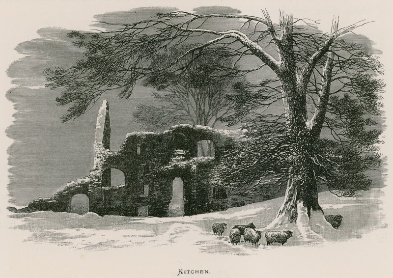 Abbazia di Kirkstall, cucina da Alexander Francis Lydon