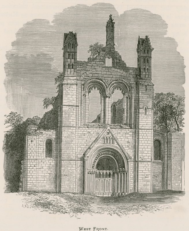 Abbazia di Kirkstall, fronte ovest da Alexander Francis Lydon