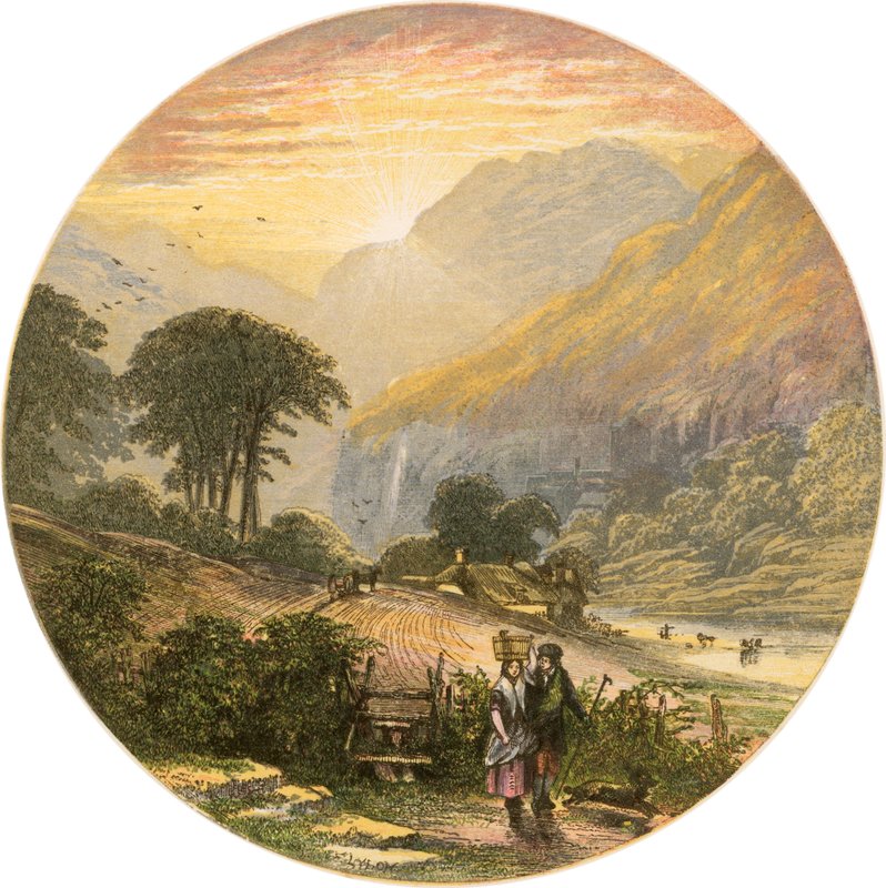 Scena del distretto dei laghi da Alexander Francis Lydon