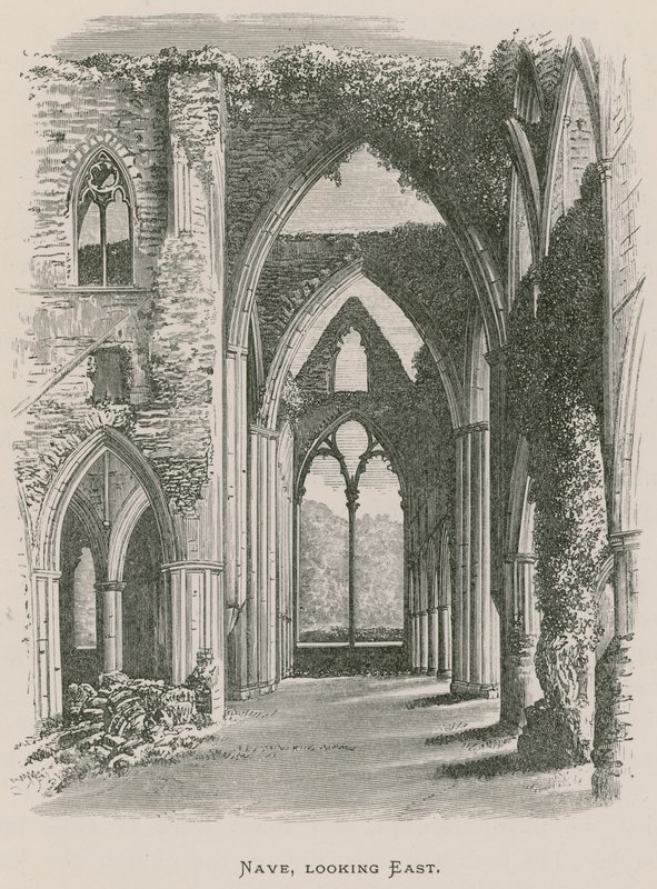 Abbazia di Tintern, Navata, vista verso est da Alexander Francis Lydon