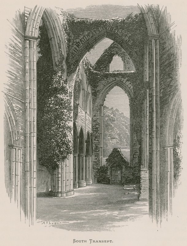 Abbazia di Tintern, transetto sud da Alexander Francis Lydon
