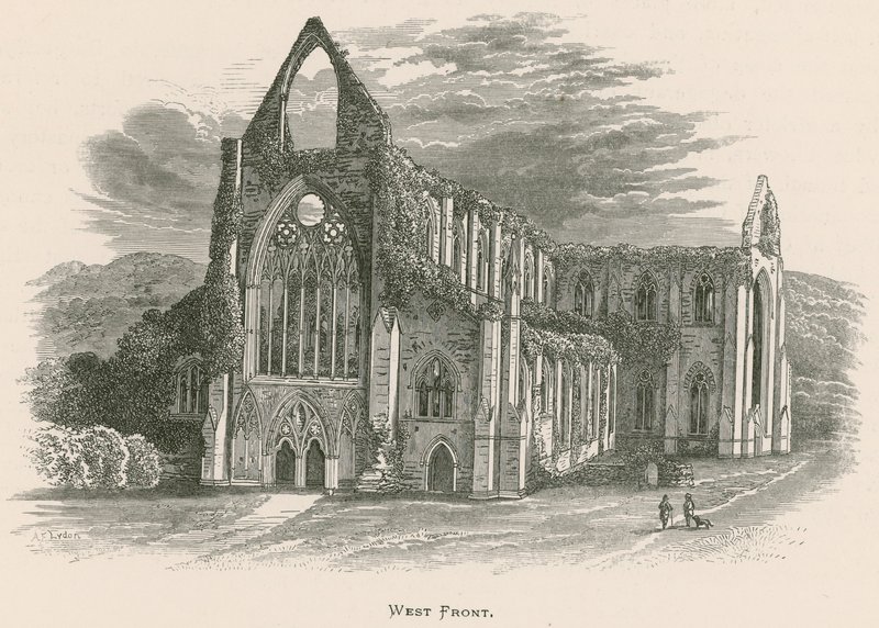 Abbazia di Tintern, facciata ovest da Alexander Francis Lydon