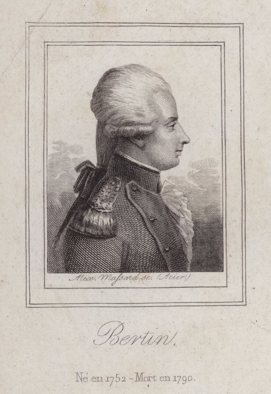 Antoine de Bertin, poeta francese (incisione) da Alexandre Massard