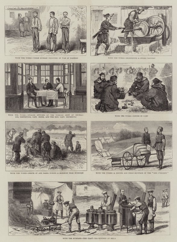Con i turchi e i russi da Alfred Chantrey Corbould