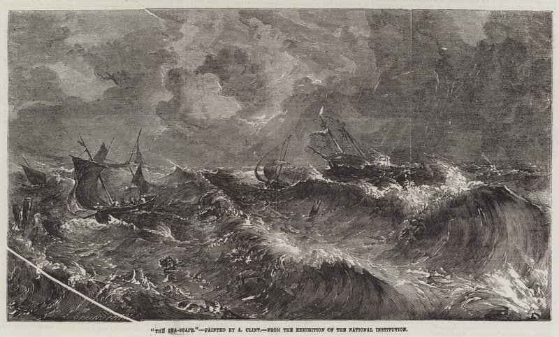 Il paesaggio marino da Alfred Clint