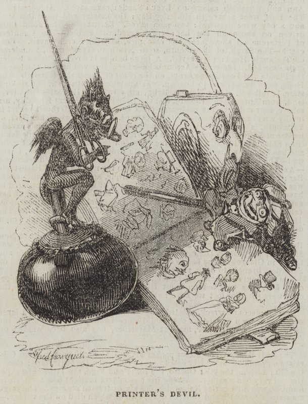 Diavolo del tipografo da Alfred Crowquill