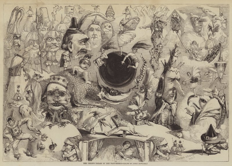 Il sogno del bambino delle pantomime da Alfred Crowquill