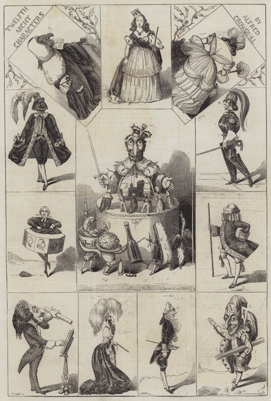 Personaggi della Dodicesima Notte da Alfred Crowquill