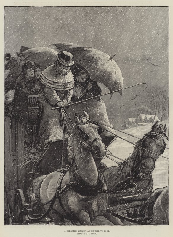 Un viaggio di Natale come lo facevamo una volta da Alfred Edward Emslie