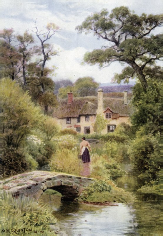 Ponte Pedonale, vicino a Porlock, Somerset da Alfred Robert Quinton