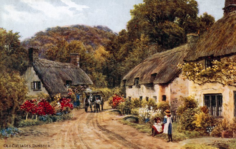 Vecchie casette, Dunster da Alfred Robert Quinton