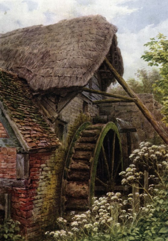 La ruota del mulino, Elmley Castle, Worcester da Alfred Robert Quinton