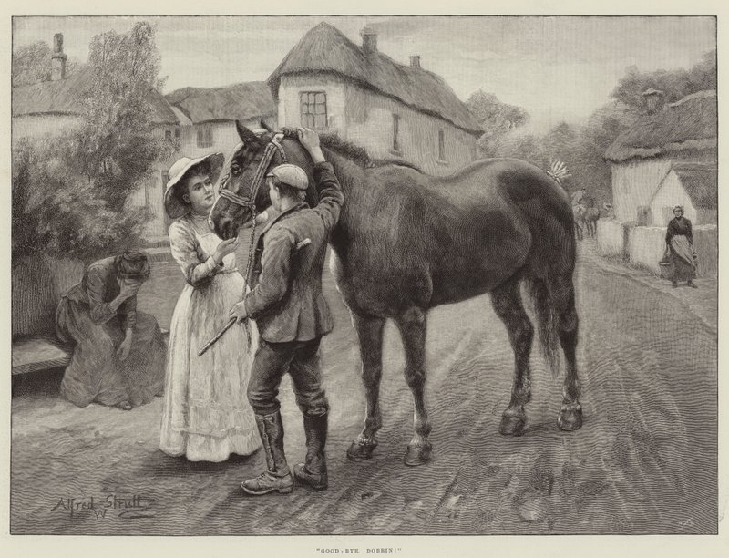 Addio, Dobbin! da William Strutt