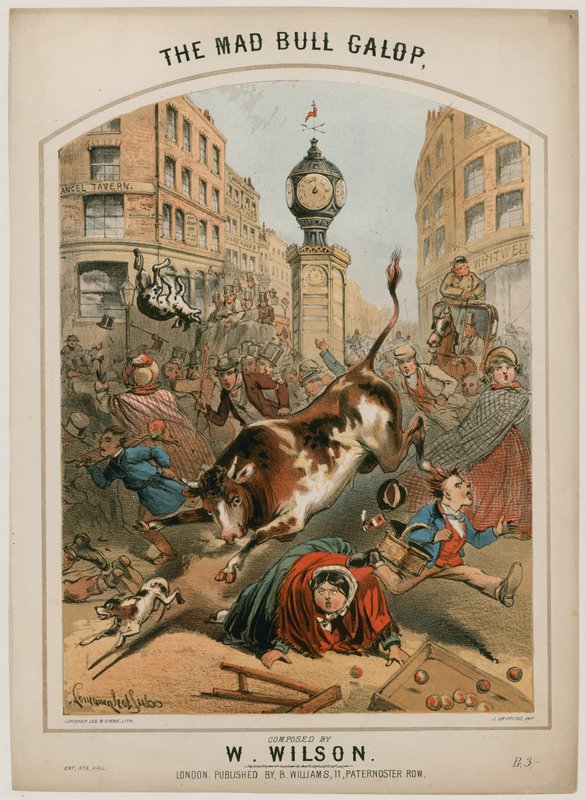 Il galoppo del toro pazzo da Alfred Concanen