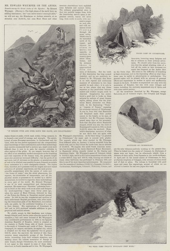 Il signor Edward Whymper sulle Ande da Alfred Courbould