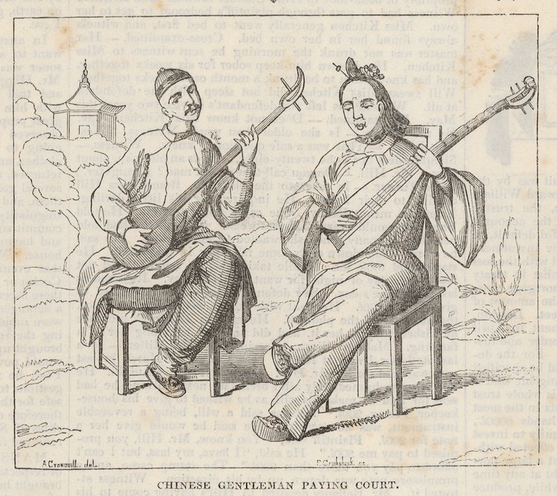Gentiluomini cinesi che giocano a corte da Alfred Crowquill