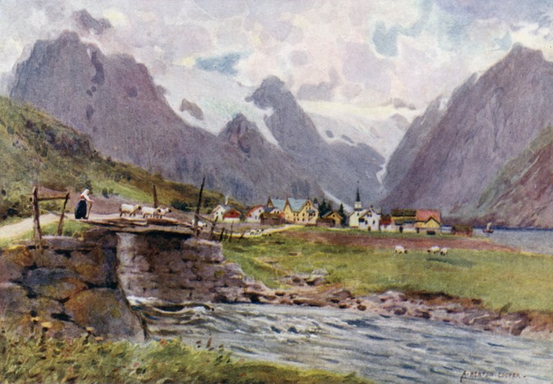 Fjaerland, Sognefjord da Alfred Heaton Cooper