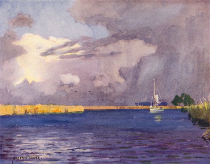 Heigham Sounds, Norfolk, Nuvole di Tuono da Alfred Heaton Cooper