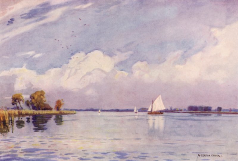 Hickling Broad, Norfolk da Alfred Heaton Cooper