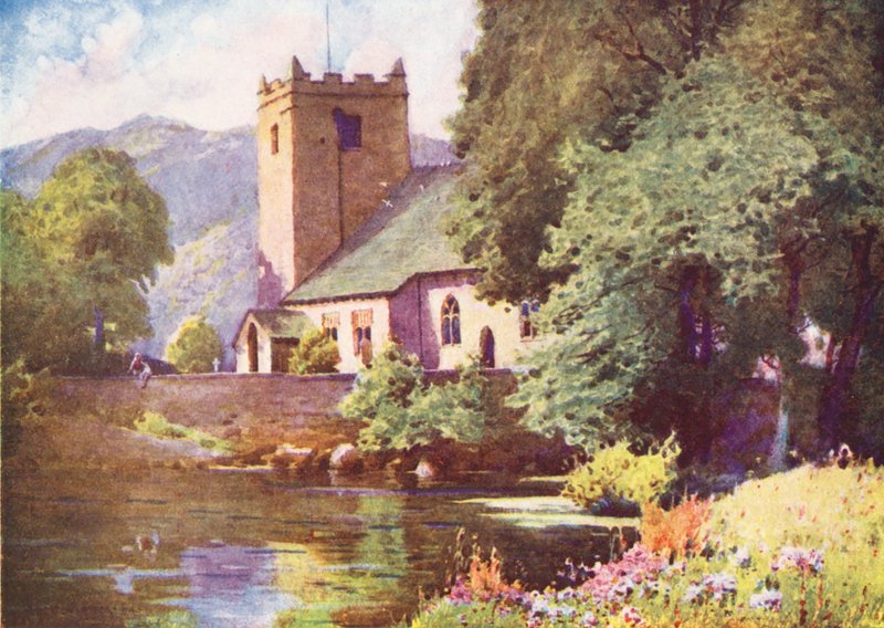 Distretto dei Laghi: Chiesa di Grasmere da Alfred Heaton Cooper