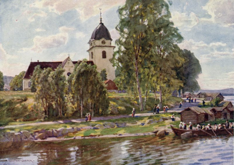 Domenica a Rattvik, Dalecarlia da Alfred Heaton Cooper