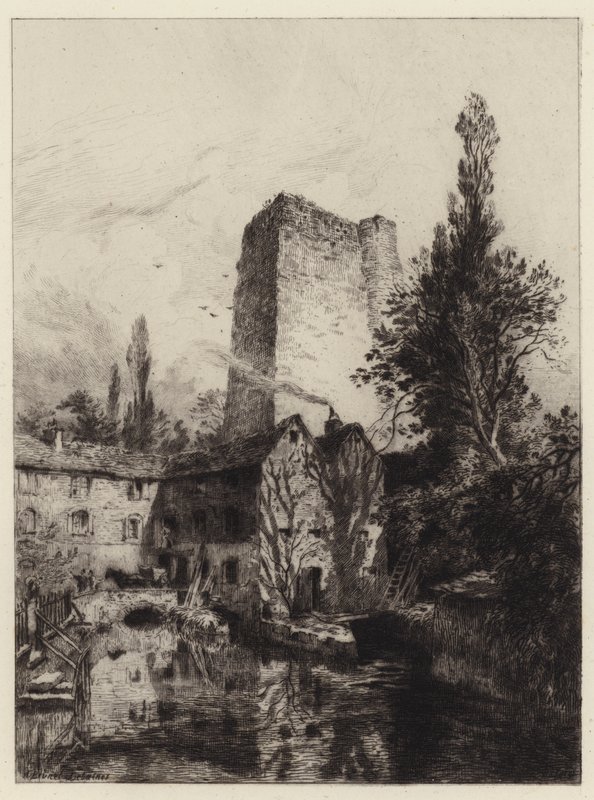 Castello di Oxford da Alfred Louis Brunet Debaines