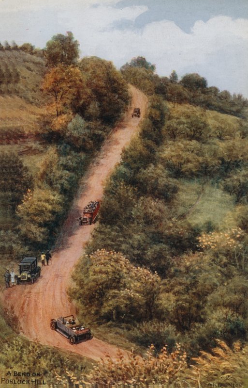 Una curva su Porlock Hill da Alfred Robert Quinton