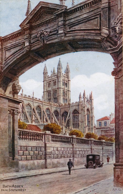 Abbazia di Bath, da sud-ovest da Alfred Robert Quinton