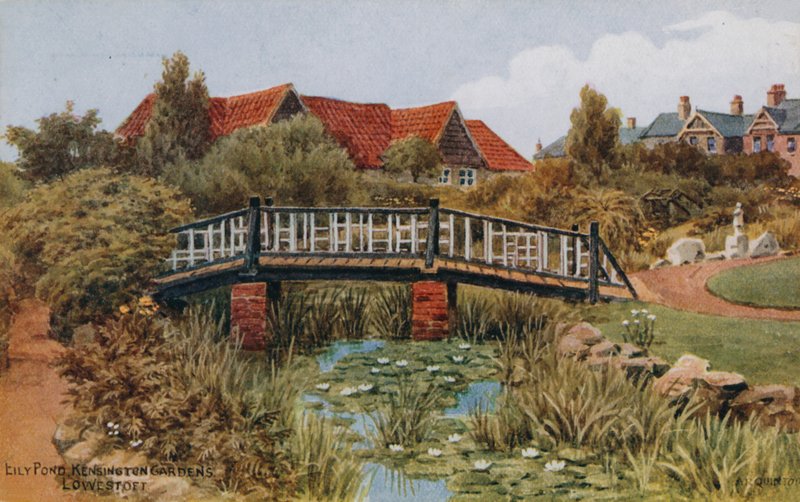 Eily Pond, Kensington Gardens; Lowestoft da Alfred Robert Quinton