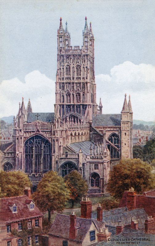 Cattedrale di Gloucester, da ovest da Alfred Robert Quinton